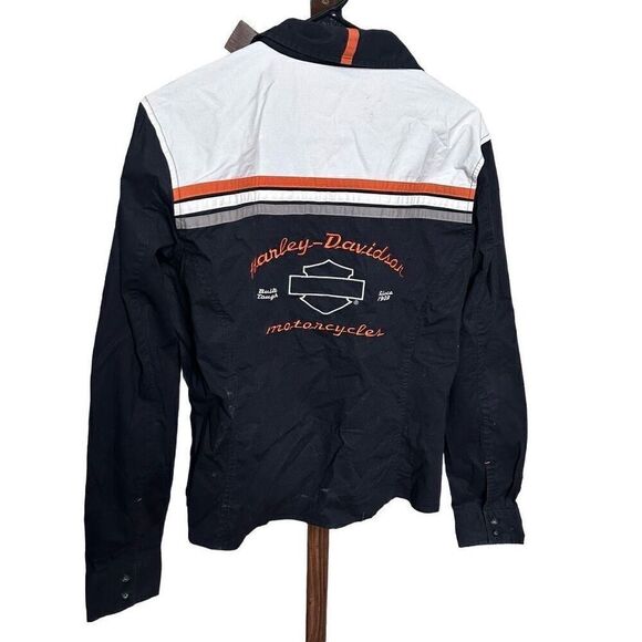 Harley Davidson Kids Long Sleeve Button Down Shirt XL - Picture 2 of 3